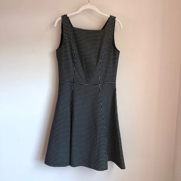 Lauren Ralph Lauren Navy Polka Dot Dress - Size 8 - Picture 1 of 12